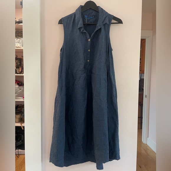 Yuvita - 100% Linen Dress - Medium - Picture 6 of 12